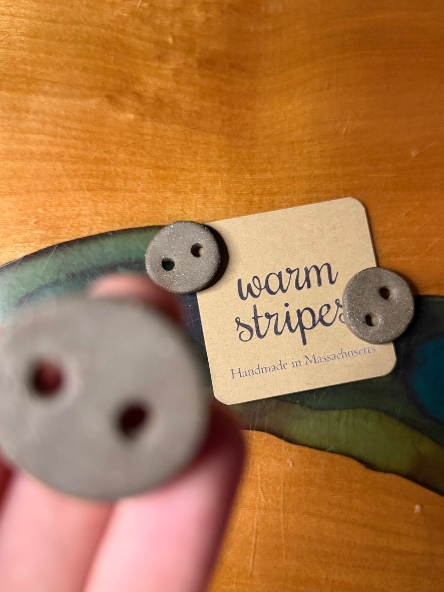 Nudie Brown Clay Button