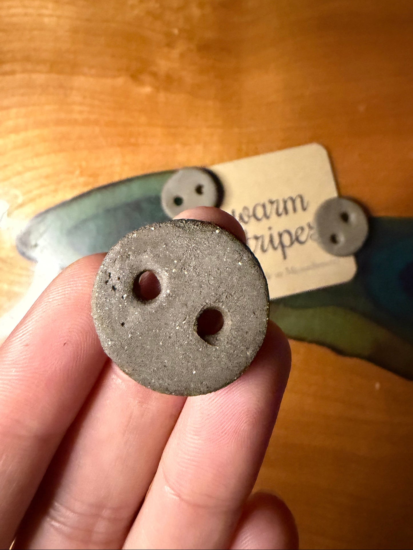 Nudie Brown Clay Button