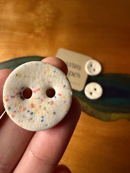 Confetti Porcelain Button