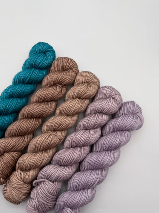 OOAK Thistle n Cerulean DK 50g Kit!