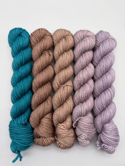 OOAK Thistle n Cerulean DK 50g Kit!