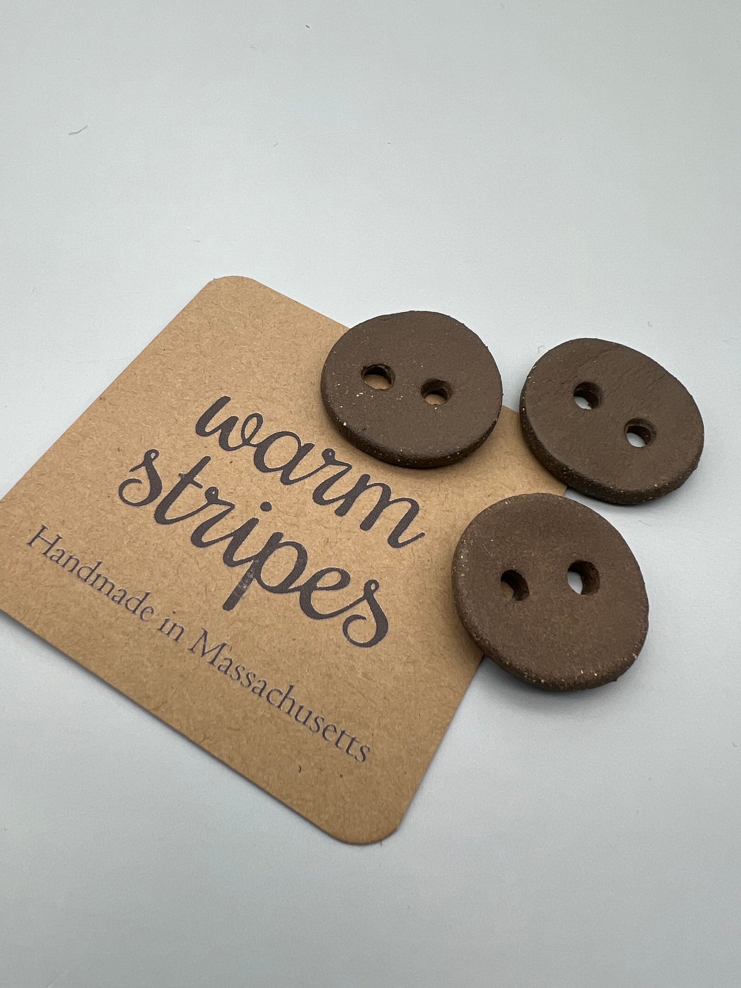 Nudie Brown Clay Button