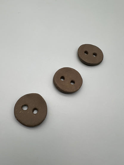 Nudie Brown Clay Button
