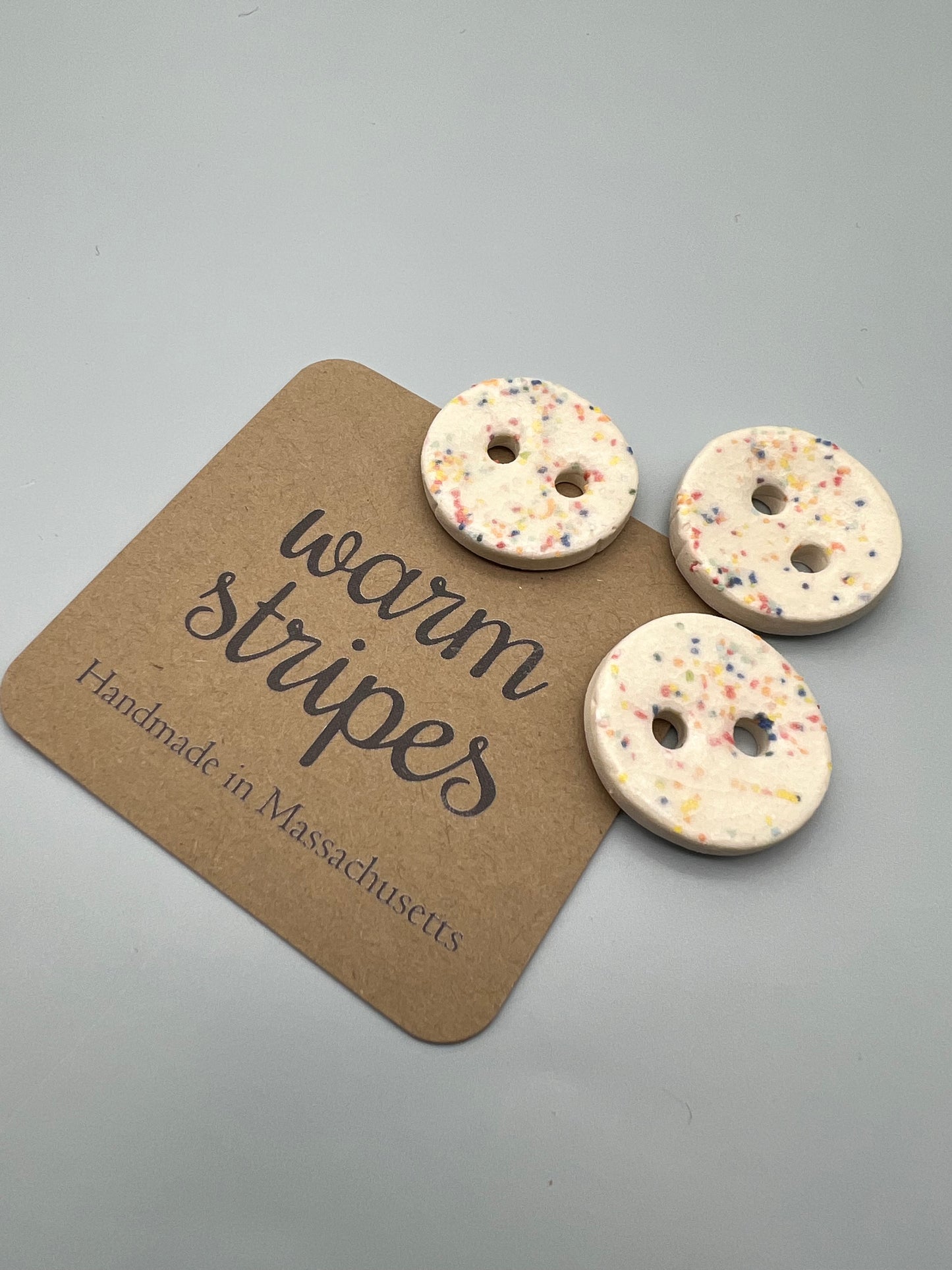 Confetti Porcelain Button