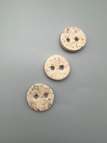 Confetti Porcelain Button