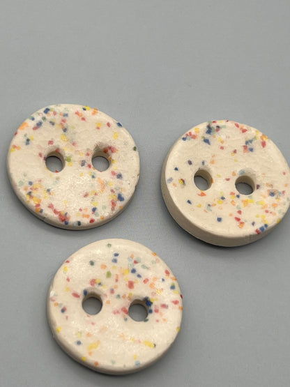 Confetti Porcelain Button